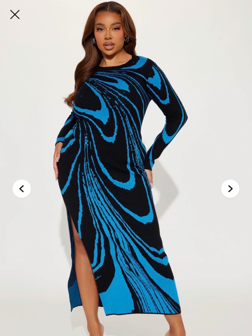 Women sweater dress, long sleeve